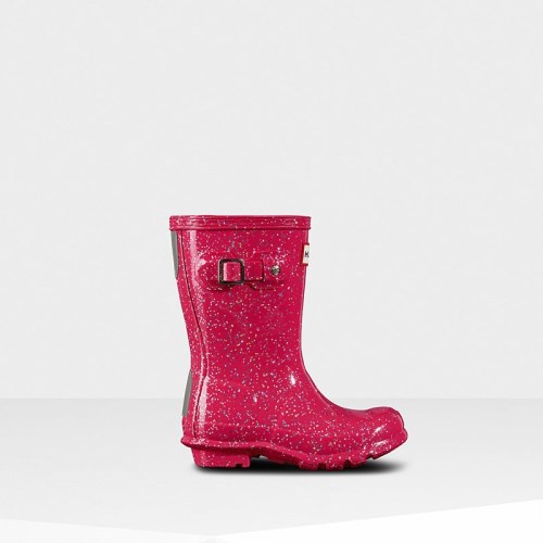 Hunter Original Giant Glitter Rain Boots For Kids - NZ E4893